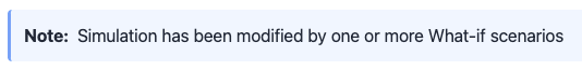 Active badge state on a scenario row